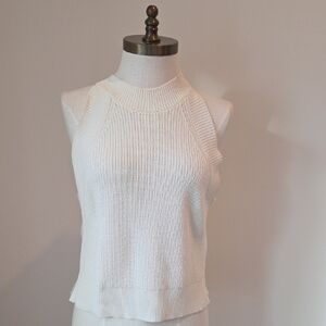 Aritzia Wilfred Women's Cream Knit Tank Top